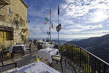 Chateau Eza Restaurant, Eze restaurant terrasse