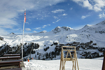 Le Chalet de Trieuse Restaurant, Plagne Bellecote restaurant terrasse