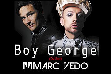 Boy George & Marc Vedo at the L'Amnesia