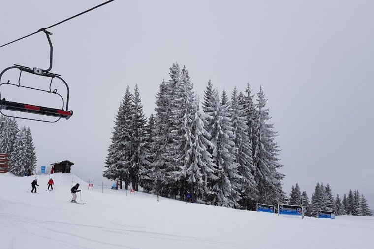 Fresh snow in Morzine, with more on the way