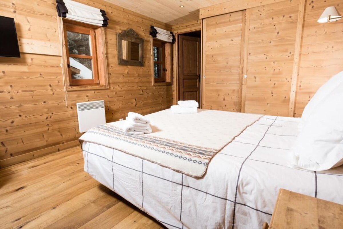 Les Oursons Chalet, La Tania double room