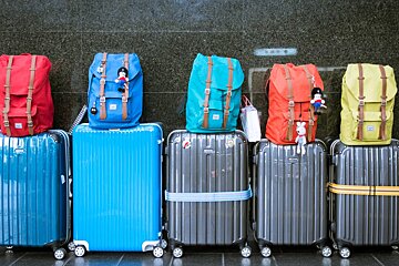 Travel luggage for Courchevel
