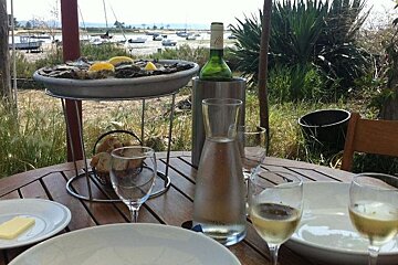 Chai Bertrand Restaurant, Lege-Cap-Ferret, Bordeaux Region (Gironde) restaurant terrasse