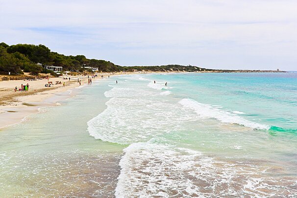 clear water Las Salinas beach ibiza