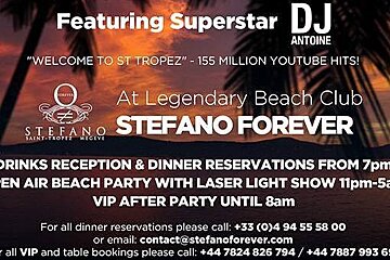 Bastille Day Party at Stefano Forever Beach & Nightclub, Saint-Tropez - Pampelonne