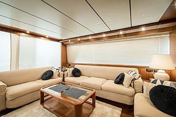 A living room with two couches and a coffee table