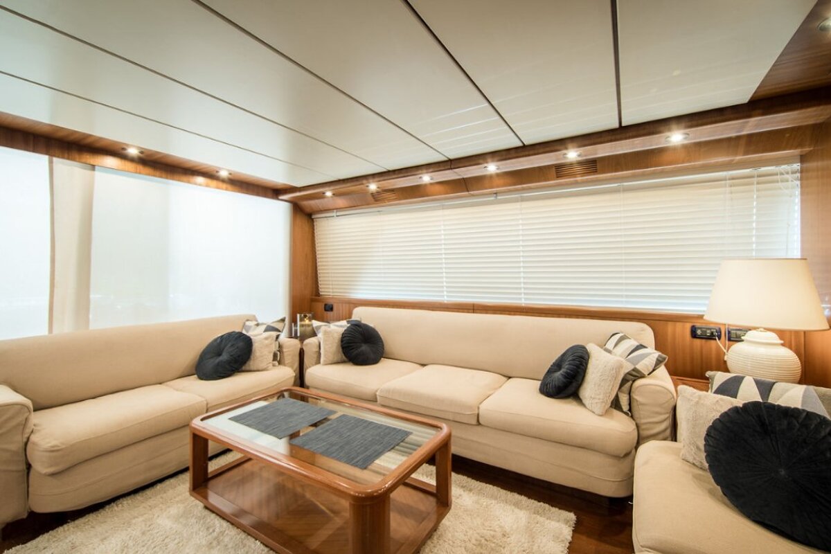 A living room with two couches and a coffee table