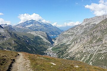 a mountain bike trail in val disere