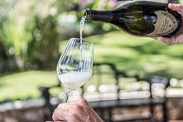Pouring a special glass of Dom Perignon