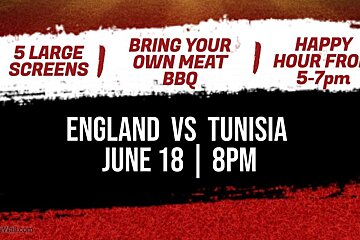 England vs Tunisia & bring your own meat BBQ, Morzine