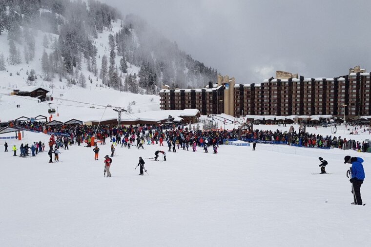 It's cold in La Plagne & conditions are very good