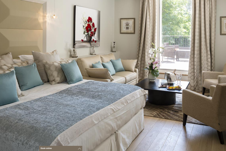 Le Pigonnet Hotel, Aix double bedroom