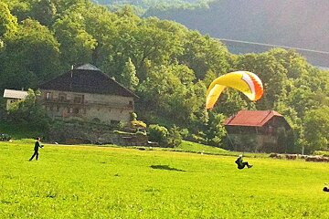 landing parapente