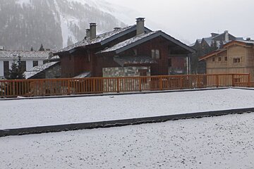 a small dusting of snow