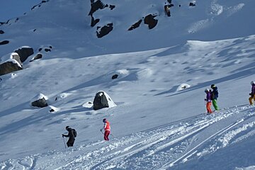 Some off-piste powder hunting