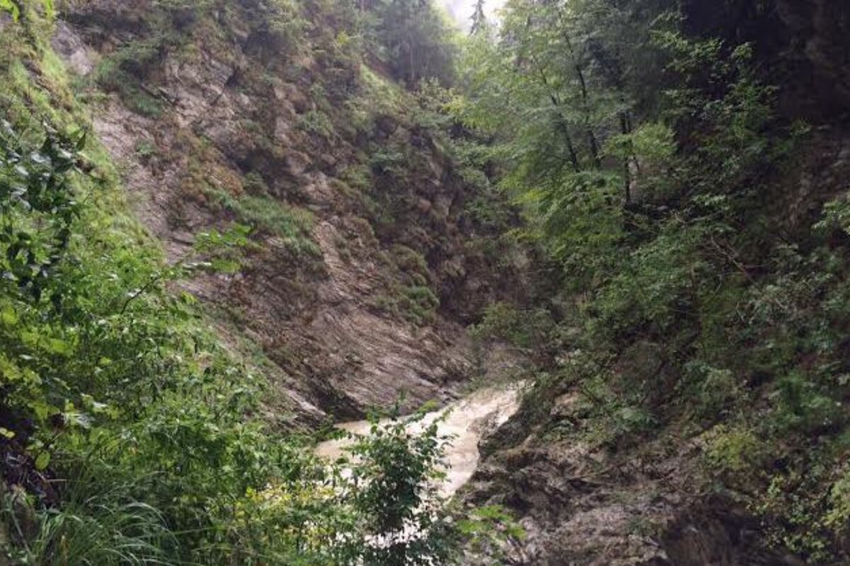 a waterfall near morzine