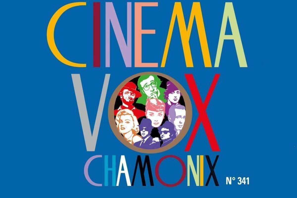 An image of a poster for a cinema in Chamonix Mont Blanc