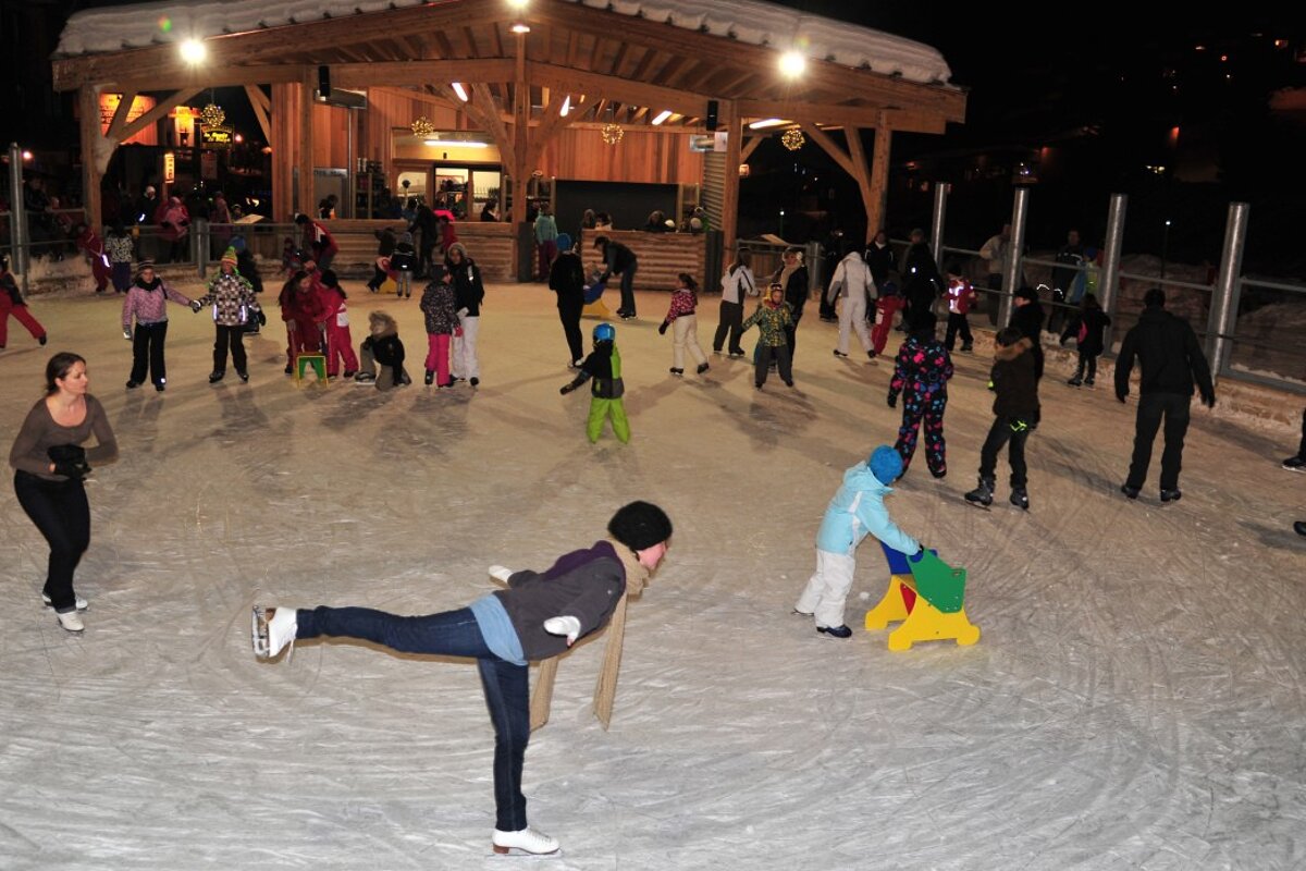 someone ice skating