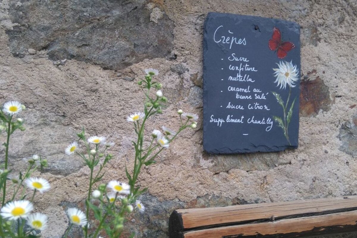 Menu at Chalet de la Floria