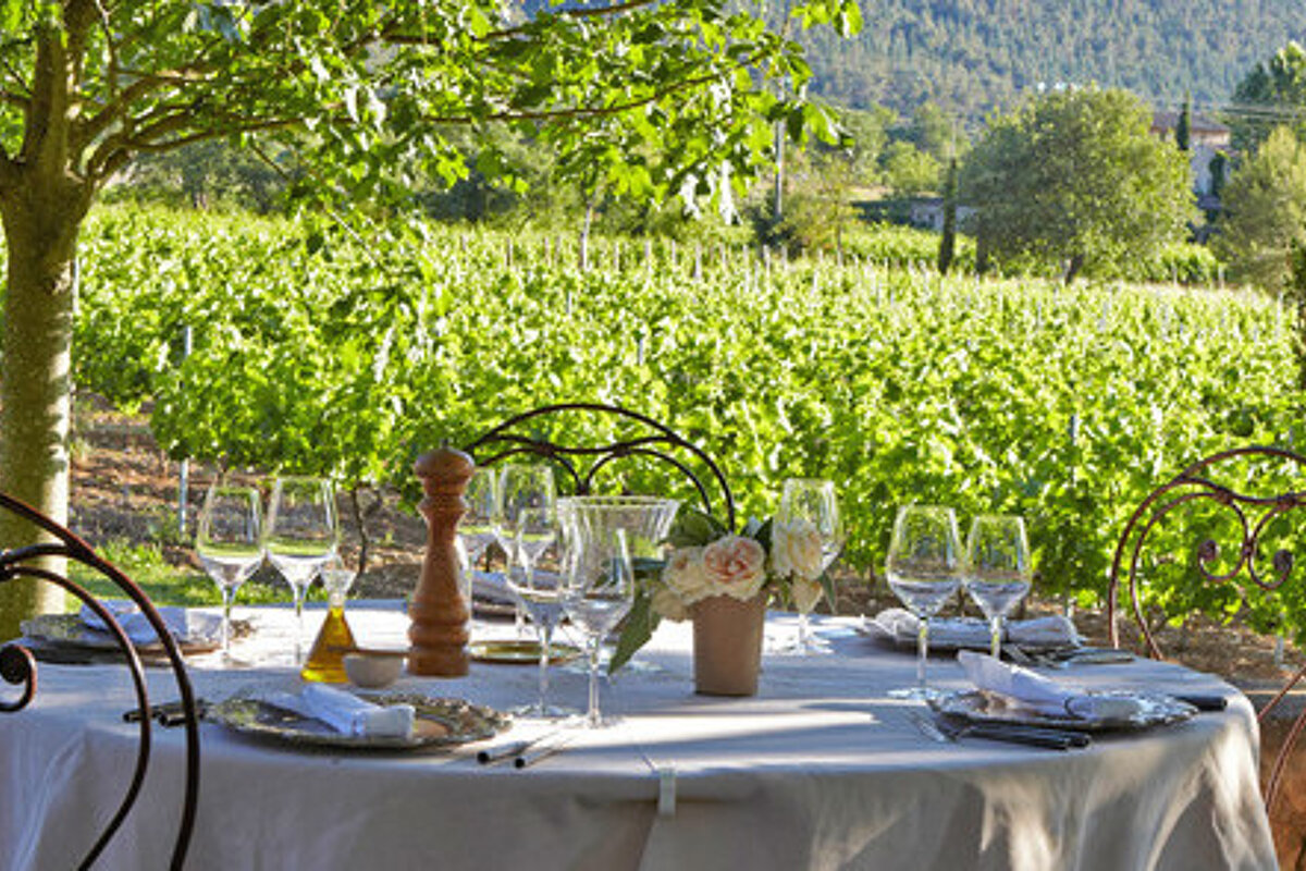 La Bastide de Marie Restaurant, Menerbes garden