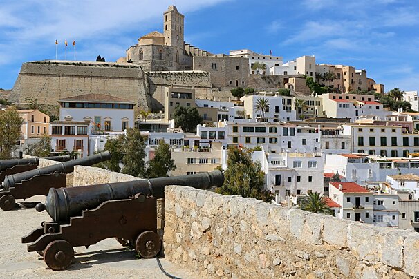 cannons & old town of Ibiza