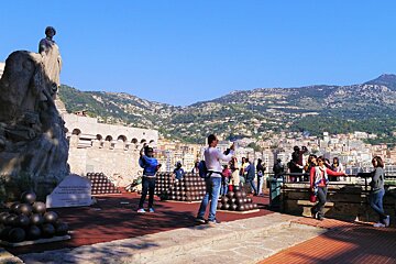 the busy view point in monaco