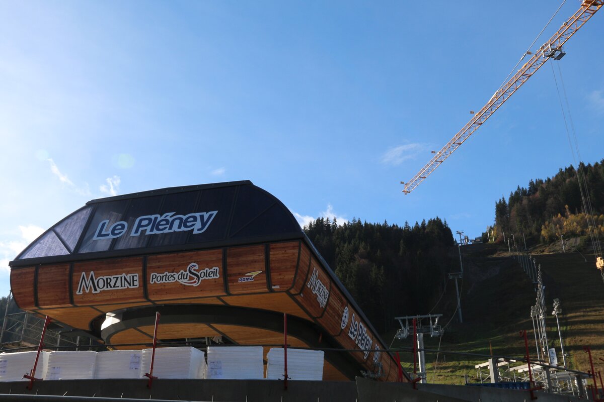 Photo of lift station being built