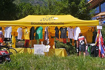 a shop selling tour de france merchandise