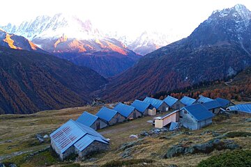 Hiking in Vallorcine near Chamonix Mont Blanc