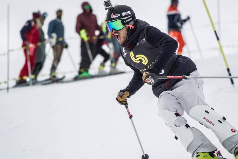 a slalom skier