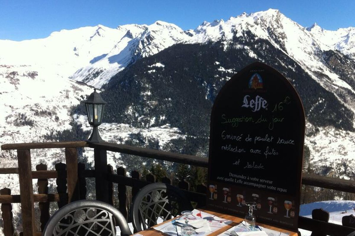 Le Bistrot du Solliet Restaurant, Villaroger restaurant terrasse