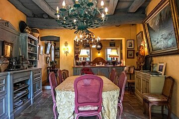 an antique styled kitchen