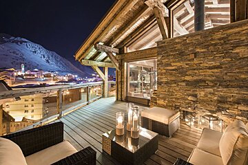 Chalets in Tignes terrace
