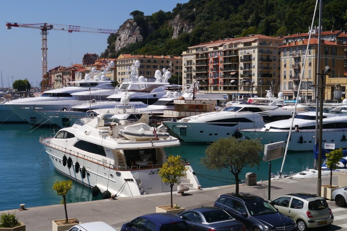 superyachts in Port de Nice, Nice