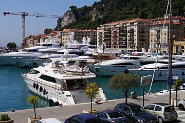 superyachts in Port de Nice, Nice