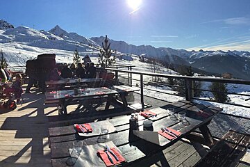 L'Altiport Restaurant, Les Arcs 1800 restaurant terrasse