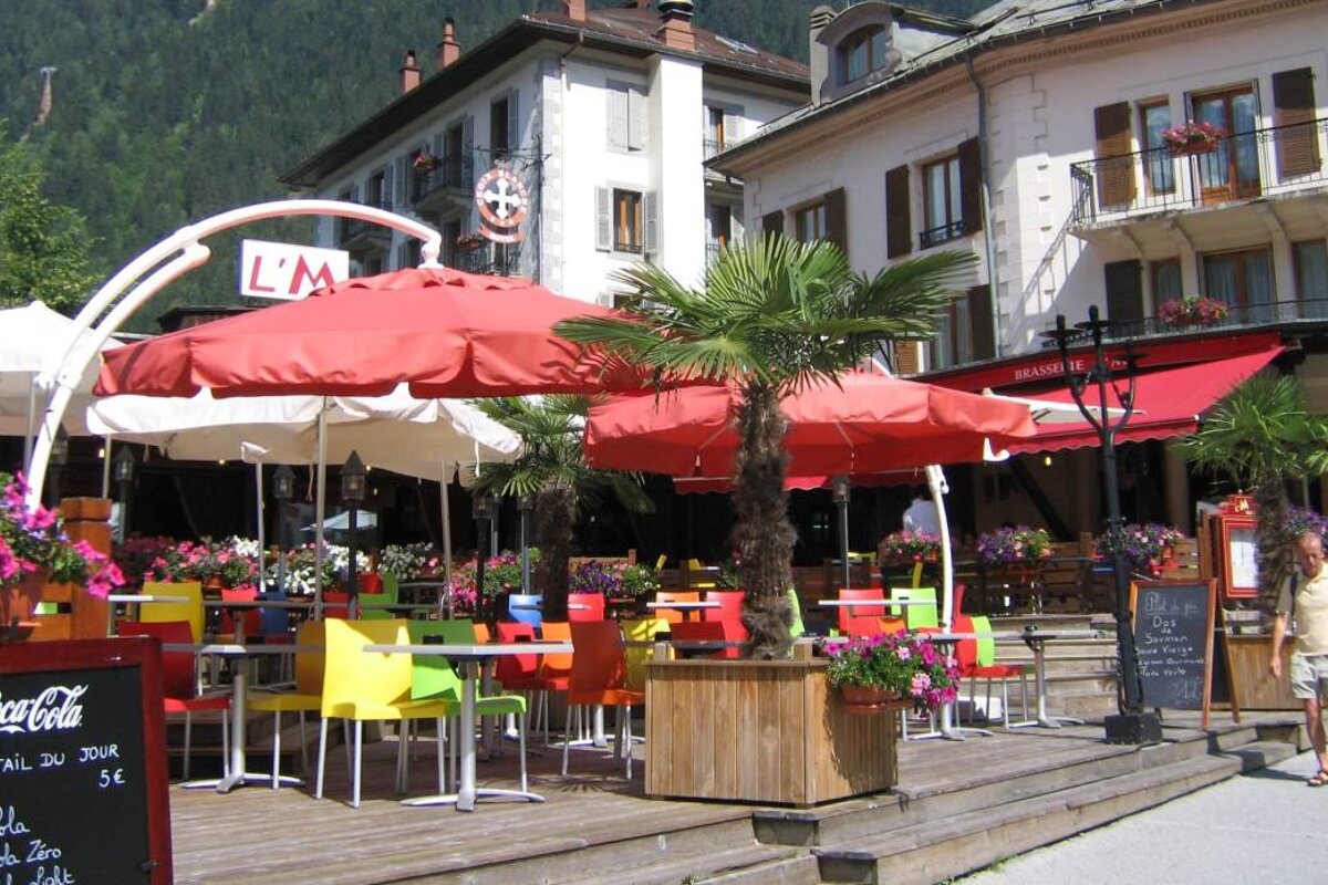 L'M Brasserie & Terrace Restaurant, Chamonix Centre restaurant terrasse