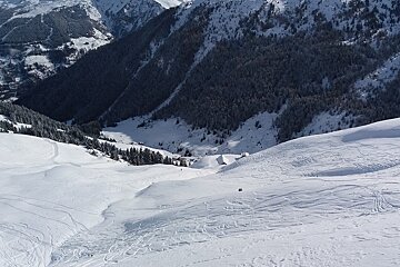 snowfields in la plagne