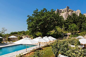 Le Mas d'Aigret Hotel, Les Baux view