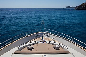 Mochi 85' 25.75m Motor Yacht, Palma Centre & Marina bow