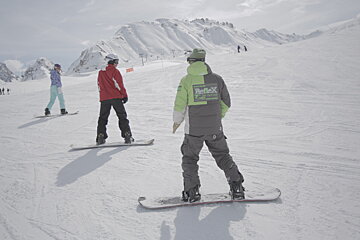 Reflex Ski School, La Plagne snowboard lesson