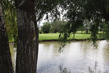 a water feature at a golf course in provence