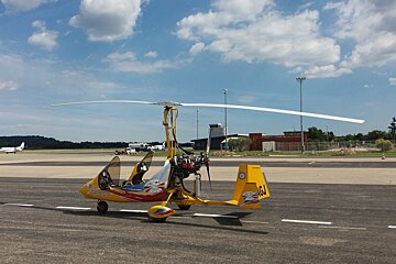 an open top helicopter