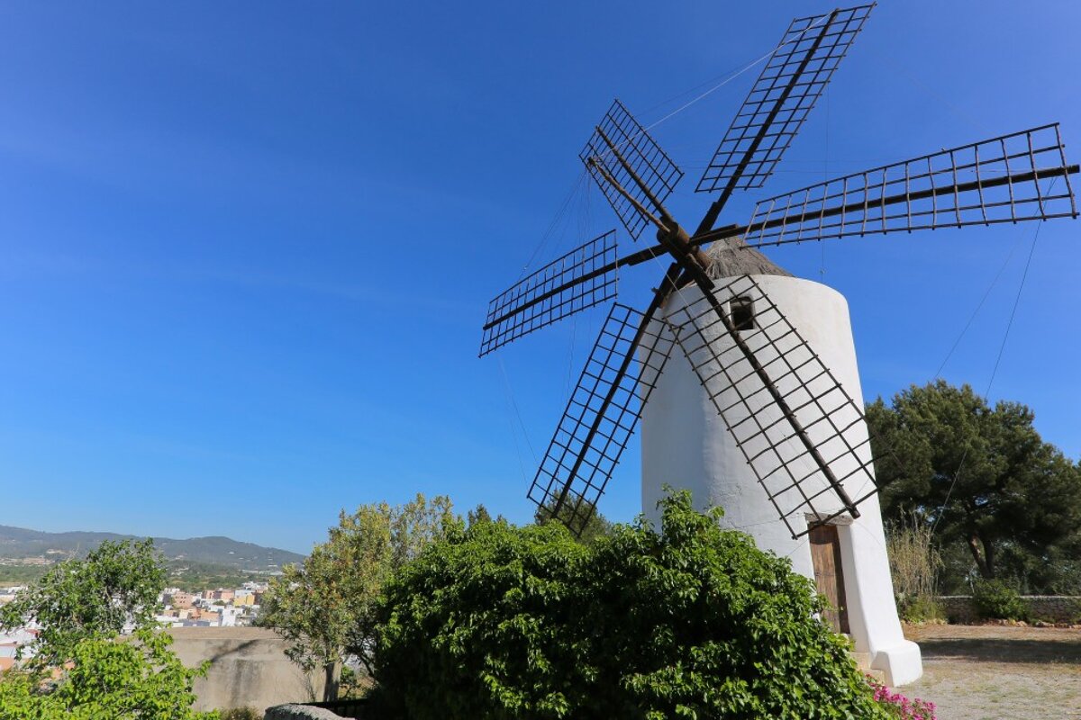The windmill at Puig d'en Valls Ibiza
