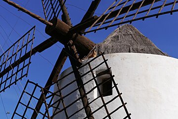 Beautifully restored windmill at Puig d'en Valls Ibiza