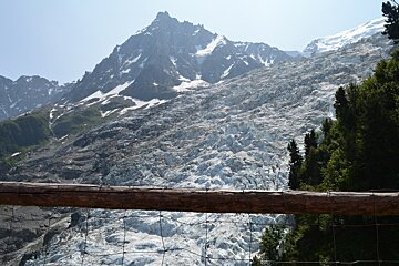 a glacier in chamonix