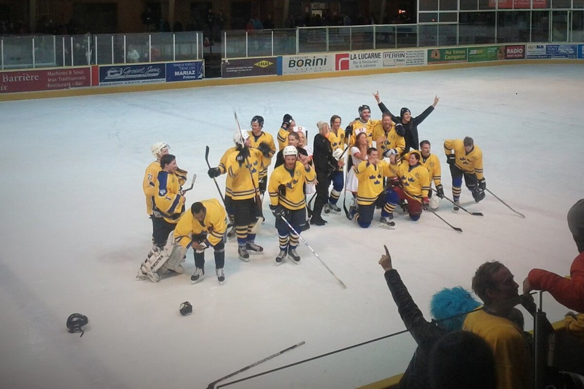 Sweden Crowned Champions in Chamonix's Charity Ice Hockey Match