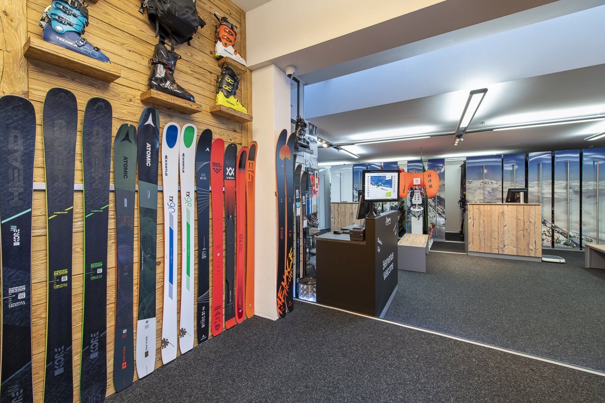 Xtreme Sports Ski Boutique, Verbier Centre shop interior