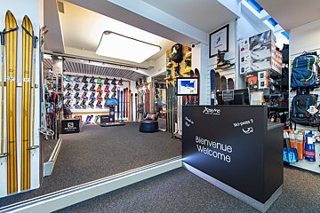 Xtreme Sports Ski Boutique, Verbier Centre shop interior