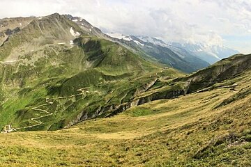 View over to the Col de Balme and the refuge